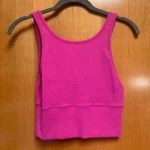 Lululemon Power Pivot Ribbed Tank Top Sonic Pink